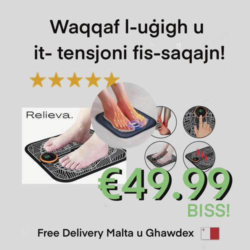 🦶 EMS Foot Massager - Serħan għas-Saqajn Tiegħek f’Minuti