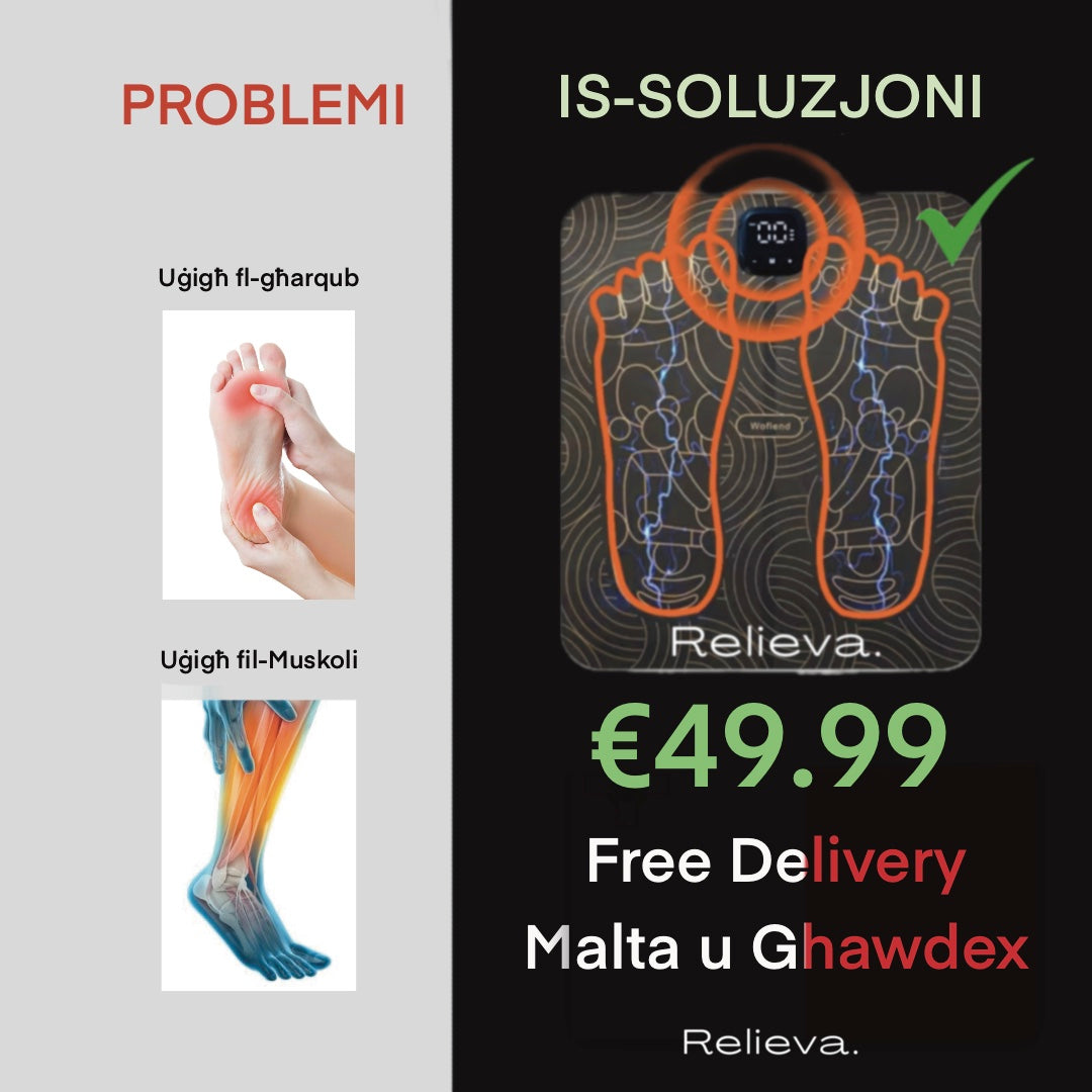 🦶 EMS Foot Massager - Serħan għas-Saqajn Tiegħek f’Minuti