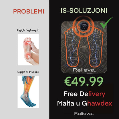 🦶 EMS Foot Massager - Serħan għas-Saqajn Tiegħek f’Minuti