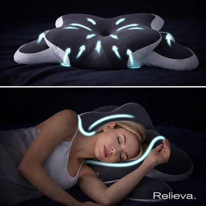 Relieva’s cervical pillow By Relieva Malta. For people waking up in pain!