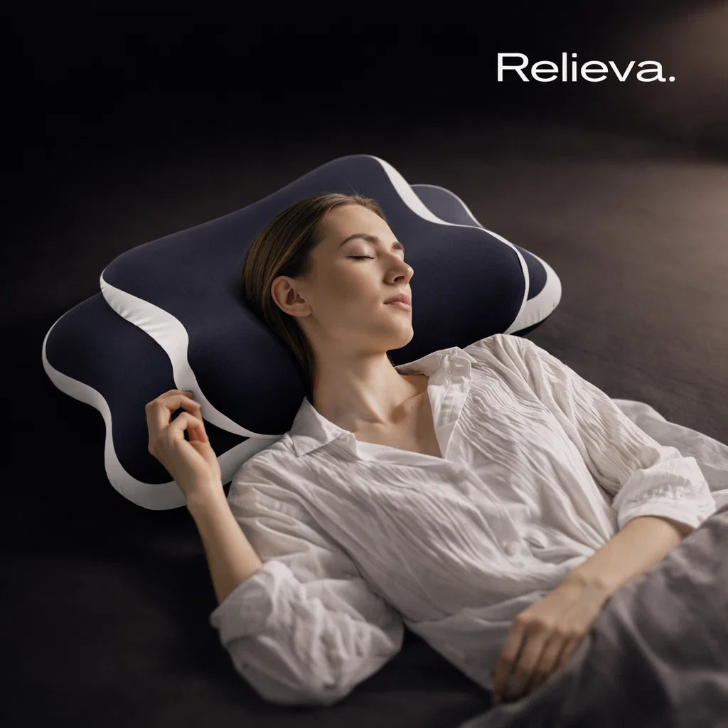 Relieva’s cervical pillow By Relieva Malta. For people waking up in pain!