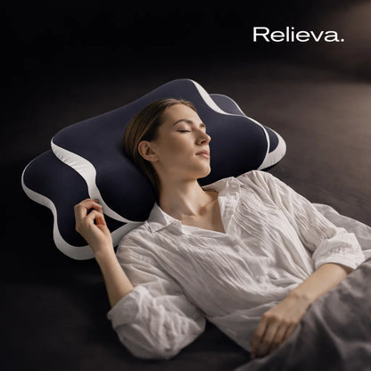 Relieva’s cervical pillow By Relieva Malta. For people waking up in pain!