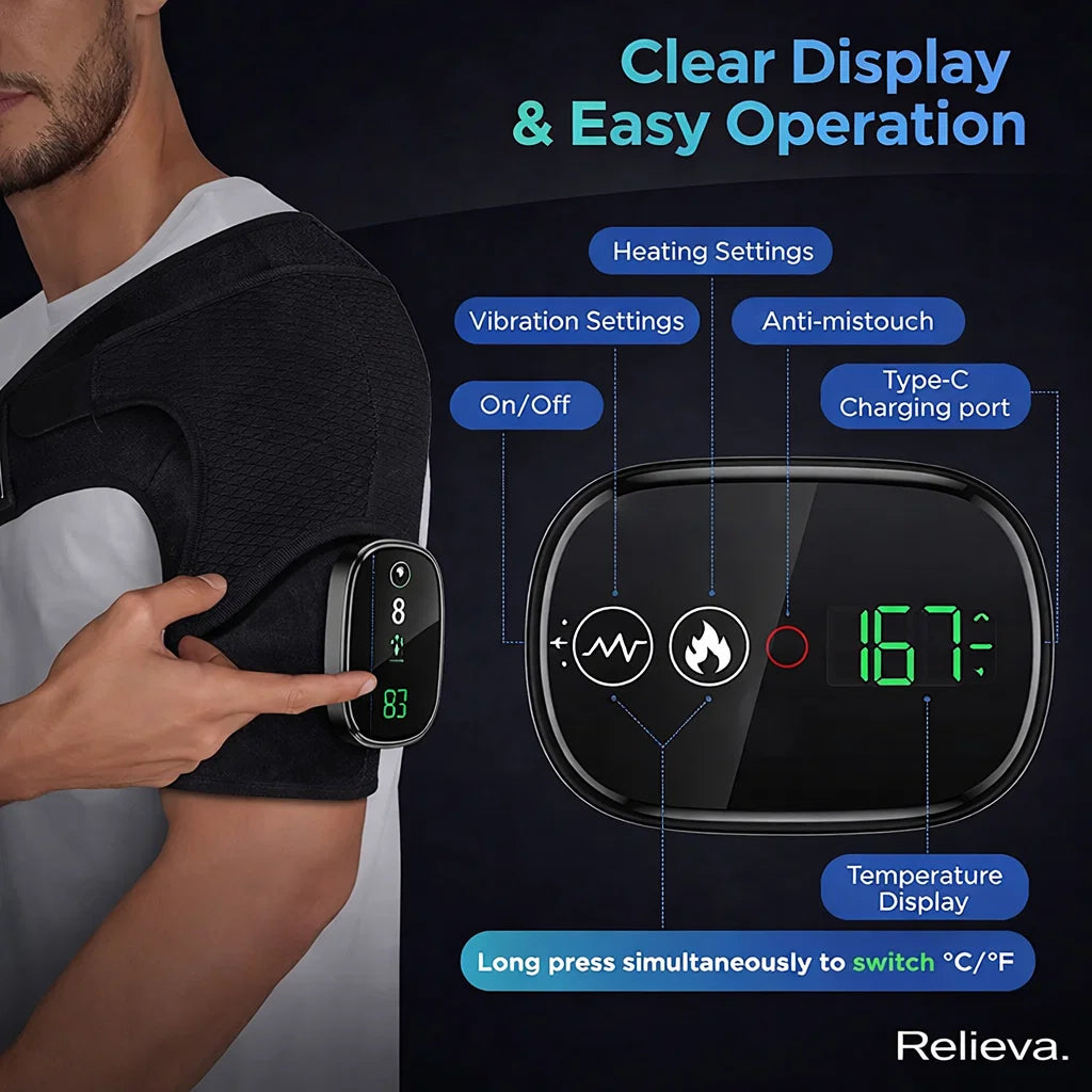 Relieva Malta Shoulder Heat Massager for Everyday Comfort and Relief